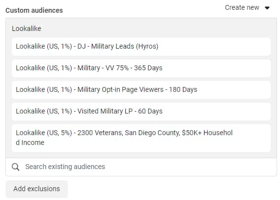 Custom Audiences