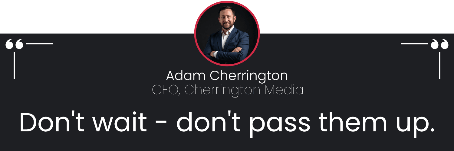 Adam Cherrington Testimonial